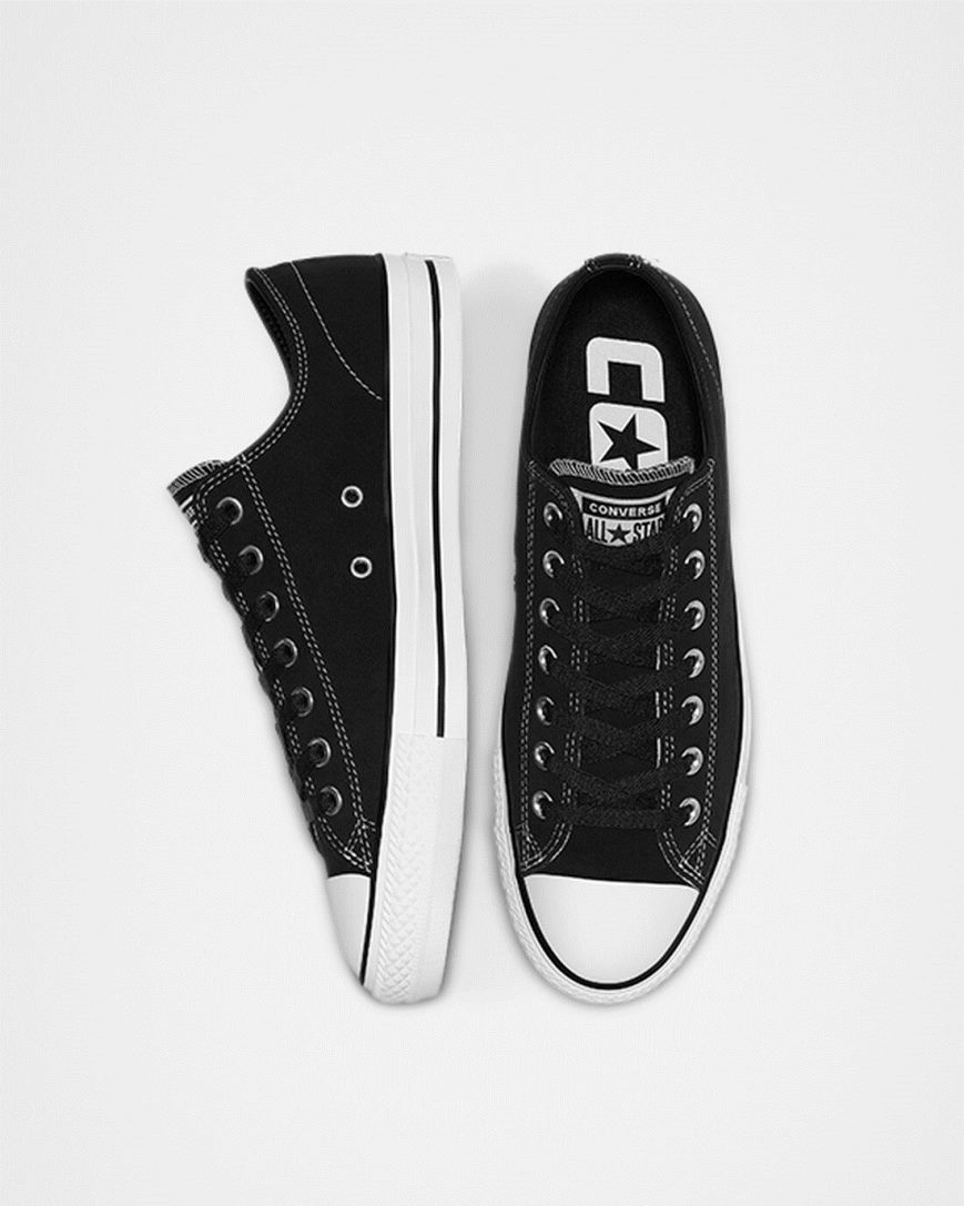 Skate Topanky Converse CONS Chuck Taylor All Star Pro Semisove Panske Čierne Biele | SK DSL11H2